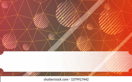 Abstract mosaic background with triangles, line, circle, space for text. Template for your banner. Vector illustration. Creative gradient color