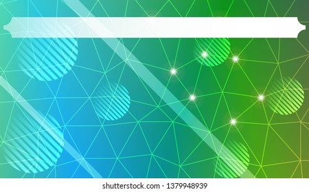 Abstract mosaic background with triangles, line, circle, space for text. Template for your banner. Vector illustration. Creative gradient color