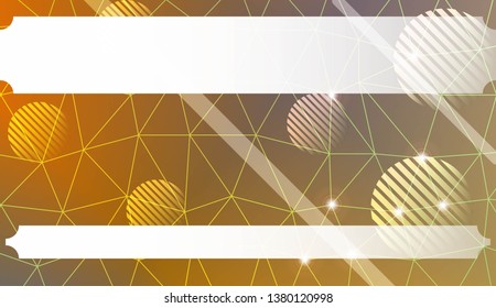 Abstract mosaic background with triangles, line, circle, space for text. Template for your banner. Vector illustration. Creative gradient color