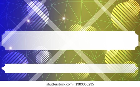 Abstract mosaic background with triangles, line, circle, space for text. Template for your banner. Vector illustration. Creative gradient color