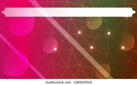 Abstract mosaic background with triangles, line, circle, space for text. Template for your banner. Vector illustration. Creative gradient color