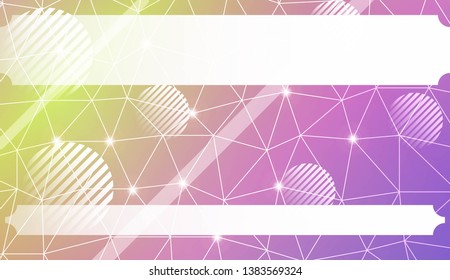 Abstract mosaic background with triangles, line, circle, space for text. Template for your banner. Vector illustration. Creative gradient color