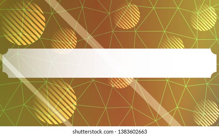 Abstract mosaic background with triangles, line, circle, space for text. Template for your banner. Vector illustration. Creative gradient color