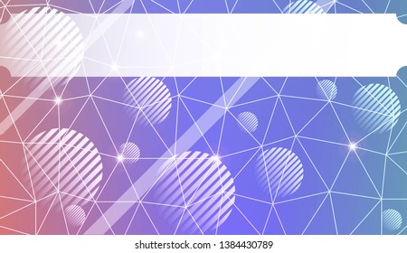 Abstract mosaic background with triangles, line, circle, space for text. Template for your banner. Vector illustration. Creative gradient color