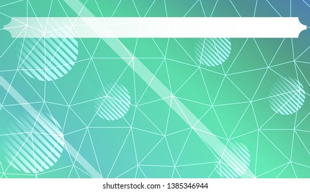 Abstract mosaic background with triangles, line, circle, space for text. Template for your banner. Vector illustration. Creative gradient color
