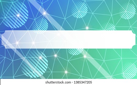Abstract mosaic background with triangles, line, circle, space for text. Template for your banner. Vector illustration. Creative gradient color