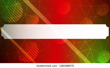 Abstract mosaic background with triangles, line, circle, space for text. Template for your banner. Vector illustration. Creative gradient color