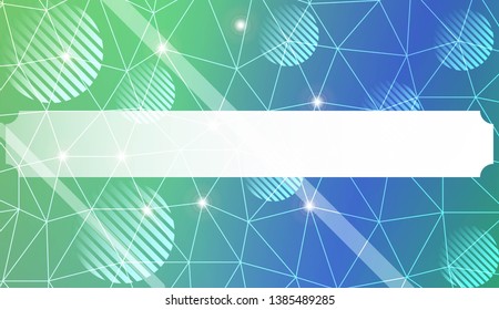Abstract mosaic background with triangles, line, circle, space for text. Template for your banner. Vector illustration. Creative gradient color