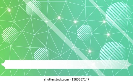 Abstract mosaic background with triangles, line, circle, space for text. Template for your banner. Vector illustration. Creative gradient color