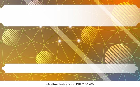 Abstract mosaic background with triangles, line, circle, space for text. Template for your banner. Vector illustration. Creative gradient color