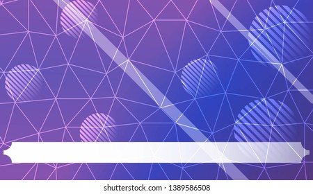 Abstract mosaic background with triangles, line, circle, space for text. Template for your banner. Vector illustration. Creative gradient color