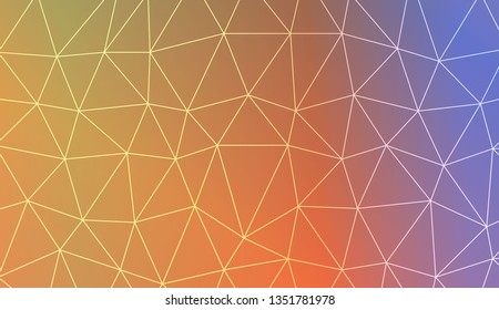Abstract mosaic background with triangles. Modern design for you business, project. Vector illustration. Blur Sweet Dreamy Gradient Color Background