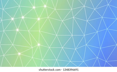 Abstract mosaic background with triangles. Style for your business design. Vector illustration. Light Gradient Abstract Background