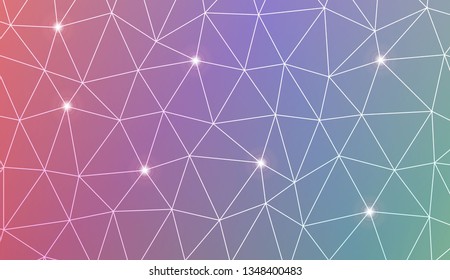 Abstract mosaic background with triangles. Style for your business design. Vector illustration. Light Gradient Abstract Background