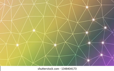 Abstract mosaic background with triangles. Style for your business design. Vector illustration. Light Gradient Abstract Background