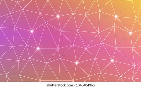 Abstract mosaic background with triangles. Style for your business design. Vector illustration. Light Gradient Abstract Background