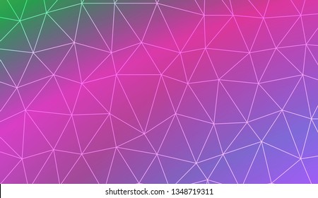 Abstract mosaic background with triangles. Style for your business design. Vector illustration. Light Gradient Abstract Background