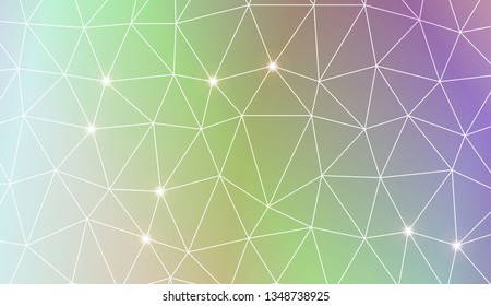 Abstract mosaic background with triangles. Style for your business design. Vector illustration. Light Gradient Abstract Background