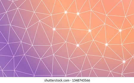 Abstract mosaic background with triangles. Style for your business design. Vector illustration. Light Gradient Abstract Background