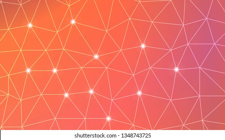 Abstract mosaic background with triangles. Style for your business design. Vector illustration. Light Gradient Abstract Background