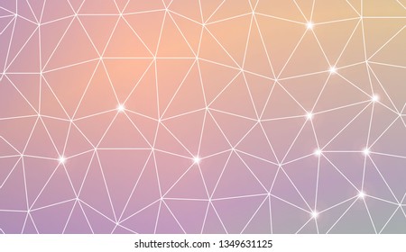 Abstract mosaic background with triangles. Style for your business design. Vector illustration. Light Gradient Abstract Background