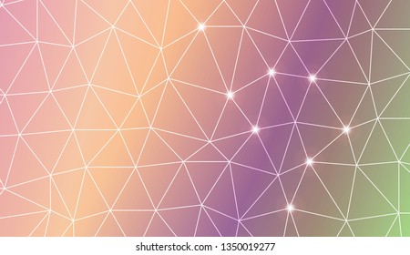 Abstract mosaic background with triangles. Style for your business design. Vector illustration. Light Gradient Abstract Background