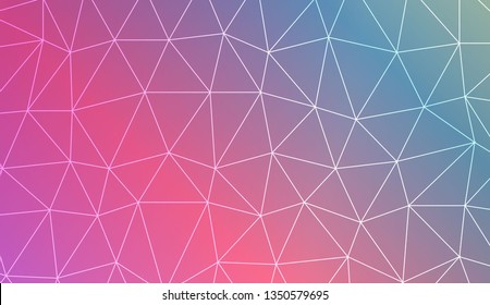 Abstract mosaic background with triangles. Style for your business design. Vector illustration. Light Gradient Abstract Background