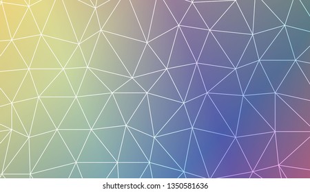 Abstract mosaic background with triangles. Style for your business design. Vector illustration. Light Gradient Abstract Background