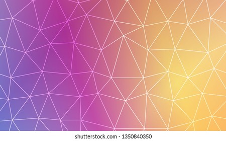 Abstract mosaic background with triangles. Style for your business design. Vector illustration. Light Gradient Abstract Background