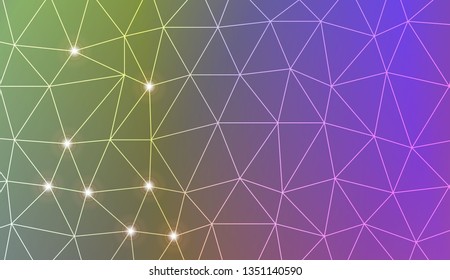 Abstract mosaic background with triangles. Style for your business design. Vector illustration. Light Gradient Abstract Background