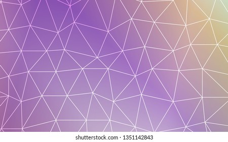 Abstract mosaic background with triangles. Style for your business design. Vector illustration. Light Gradient Abstract Background