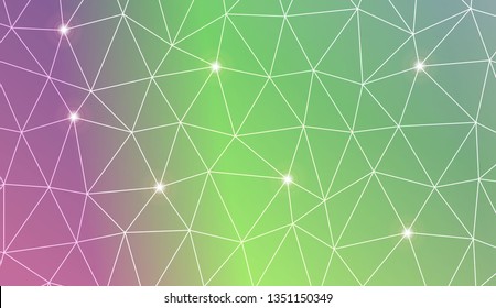 Abstract mosaic background with triangles. Style for your business design. Vector illustration. Light Gradient Abstract Background