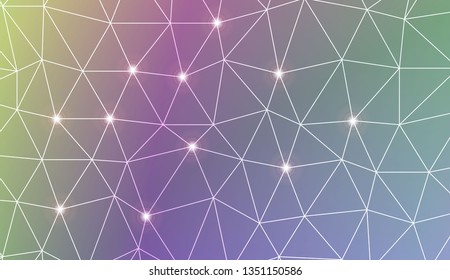 Abstract mosaic background with triangles. Style for your business design. Vector illustration. Light Gradient Abstract Background