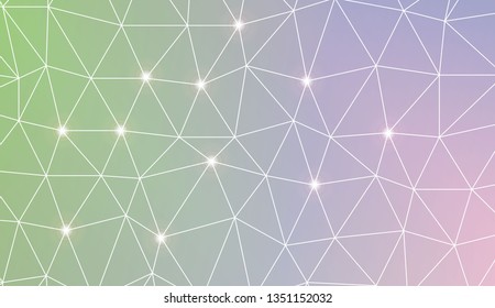 Abstract mosaic background with triangles. Style for your business design. Vector illustration. Light Gradient Abstract Background