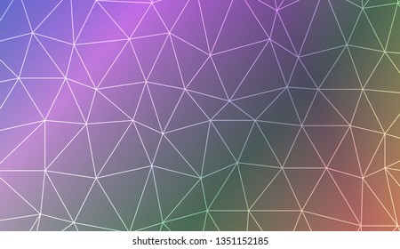 Abstract mosaic background with triangles. Style for your business design. Vector illustration. Light Gradient Abstract Background
