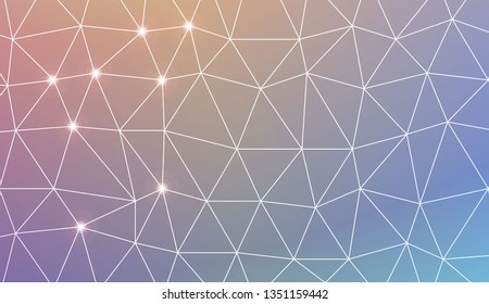 Abstract mosaic background with triangles. Style for your business design. Vector illustration. Light Gradient Abstract Background