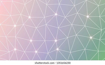 Abstract mosaic background with triangles. Style for your business design. Vector illustration. Light Gradient Abstract Background