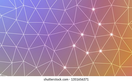 Abstract mosaic background with triangles. Style for your business design. Vector illustration. Light Gradient Abstract Background