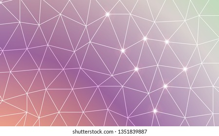 Abstract mosaic background with triangles. Style for your business design. Vector illustration. Light Gradient Abstract Background