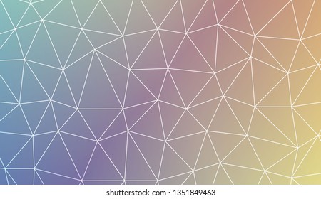 Abstract mosaic background with triangles. Style for your business design. Vector illustration. Light Gradient Abstract Background