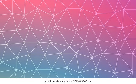 Abstract mosaic background with triangles. Style for your business design. Vector illustration. Light Gradient Abstract Background
