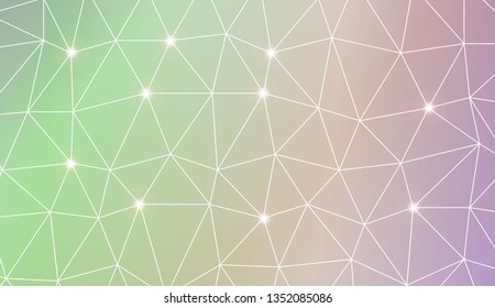 Abstract mosaic background with triangles. Style for your business design. Vector illustration. Light Gradient Abstract Background