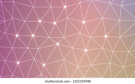 Abstract mosaic background with triangles. Style for your business design. Vector illustration. Light Gradient Abstract Background