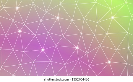 Abstract mosaic background with triangles. Style for your business design. Vector illustration. Light Gradient Abstract Background