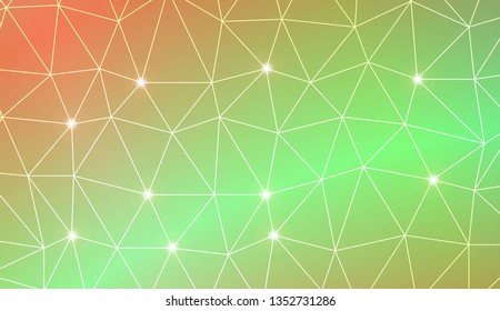 Abstract mosaic background with triangles. Style for your business design. Vector illustration. Light Gradient Abstract Background