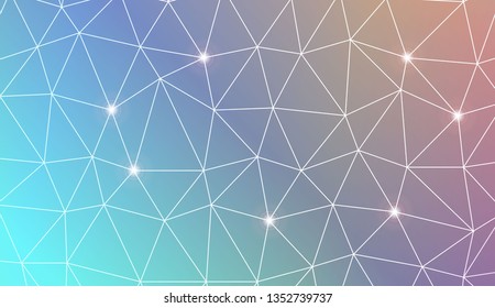 Abstract mosaic background with triangles. Style for your business design. Vector illustration. Light Gradient Abstract Background