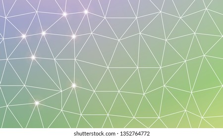 Abstract mosaic background with triangles. Style for your business design. Vector illustration. Light Gradient Abstract Background