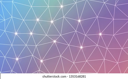 Abstract mosaic background with triangles. Style for your business design. Vector illustration. Light Gradient Abstract Background