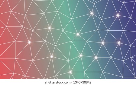 Abstract mosaic background with triangles. For your wallpaper, advert, banner, poster. Vector illustration. Creative gradient color