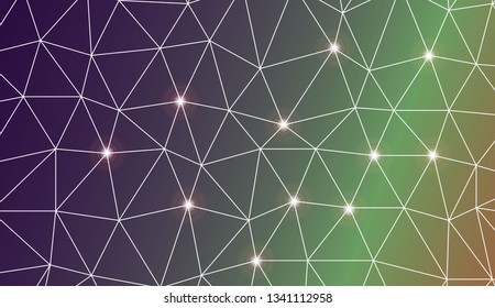 Abstract mosaic background with triangles. For your wallpaper, advert, banner, poster. Vector illustration. Creative gradient color